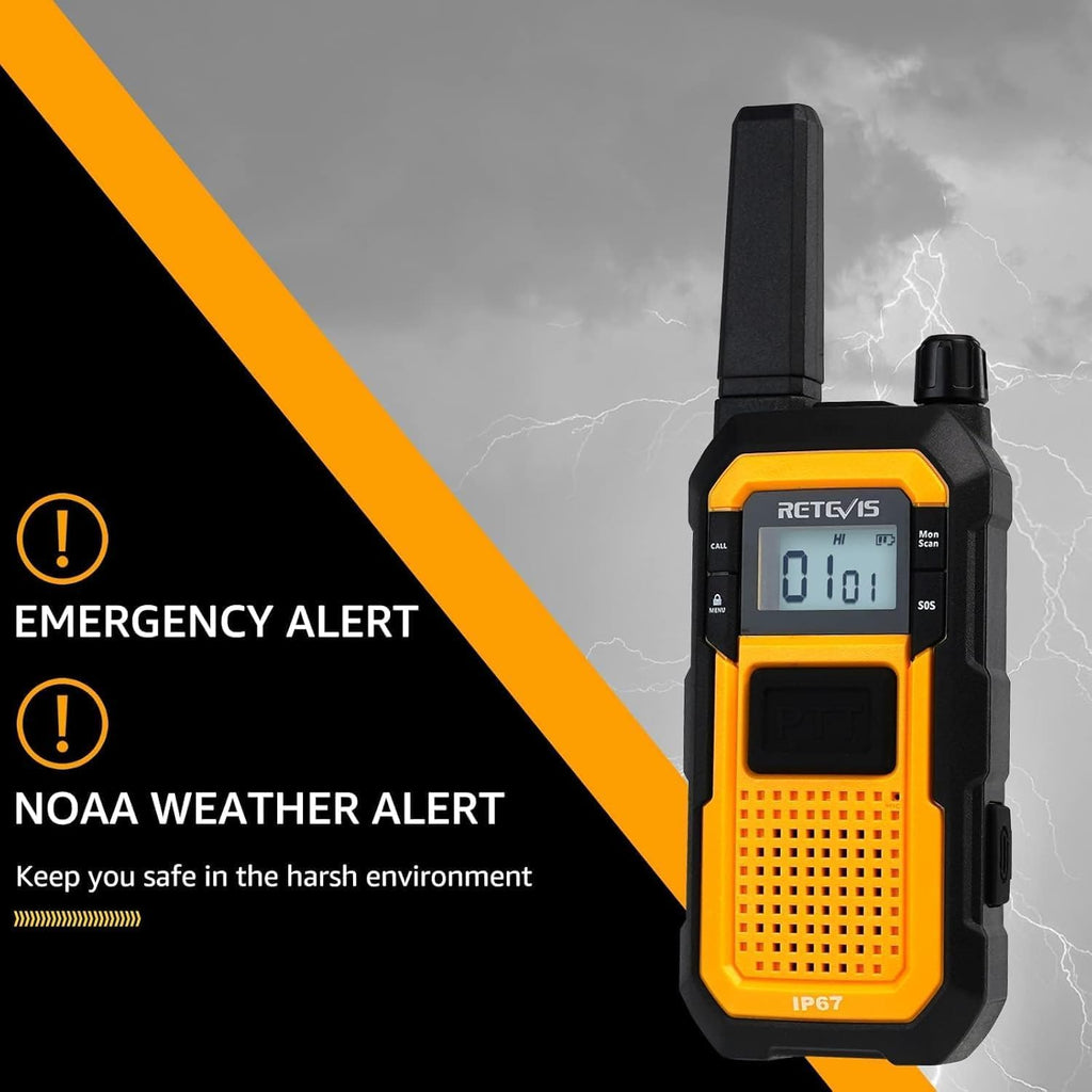 Retevis RB48 Military-Standard & IP67 Waterproof Walkie Talkies Long Range