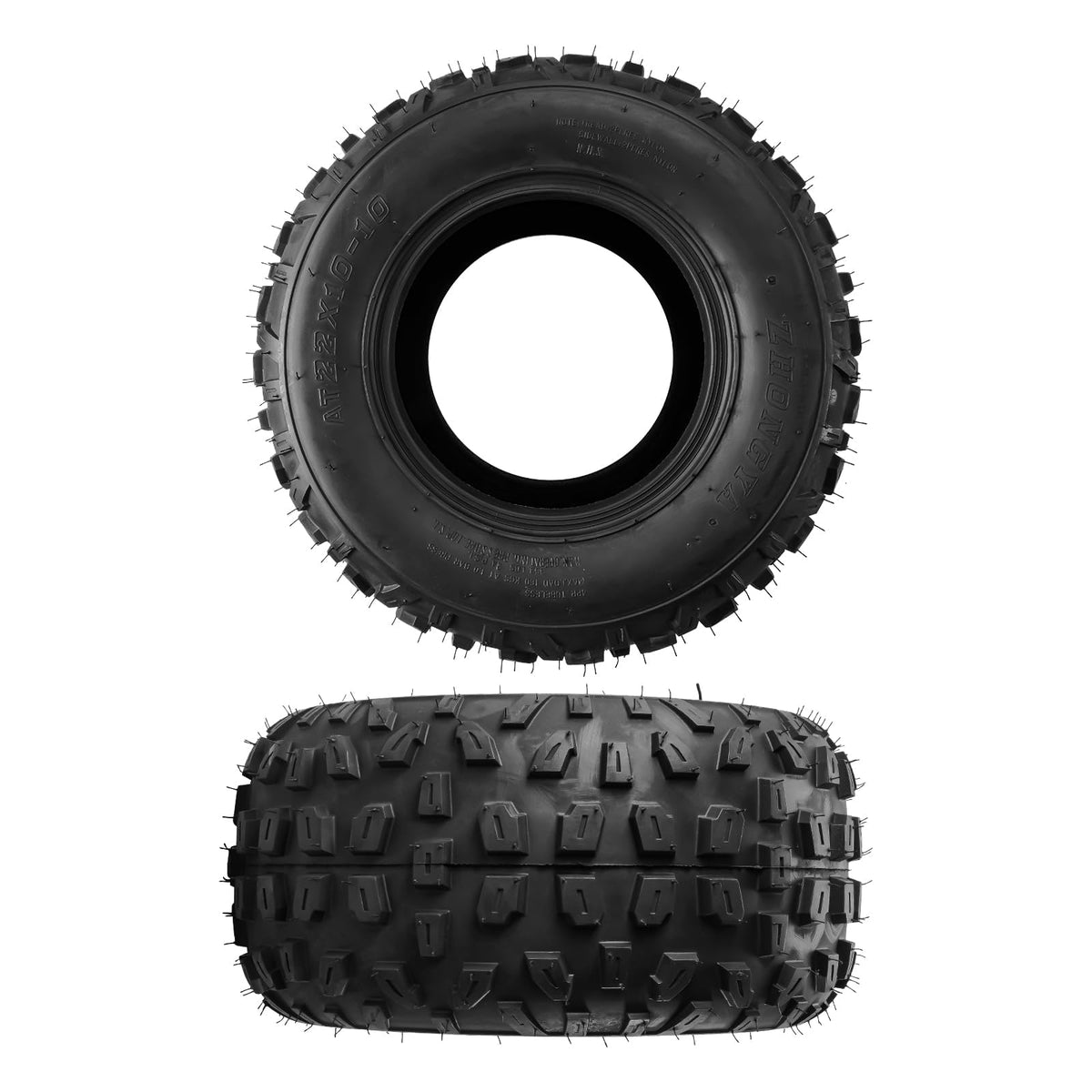 KAX Lawn Mower Golf Cart Turf Tires 23x10.5-12, ATV UTV Tire, 6PR, Set 1