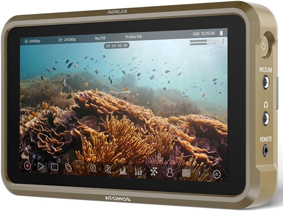 Atomos Ninja 5.2" 4K HDMI Recording Monitor + 240GB SE4 2.5" SSD Bundle â Portable On-Camera Recorder for DSLR, Cinema & Mirrorless Cameras