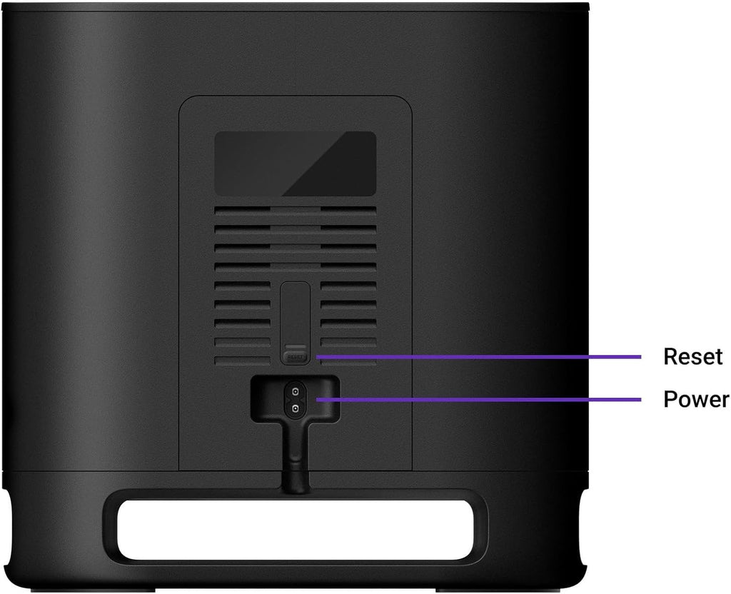 onn. Roku Wireless Subwoofer - 10" Driver with 150W Peak Power for Enhanced Home Theater Bass (Renewed)