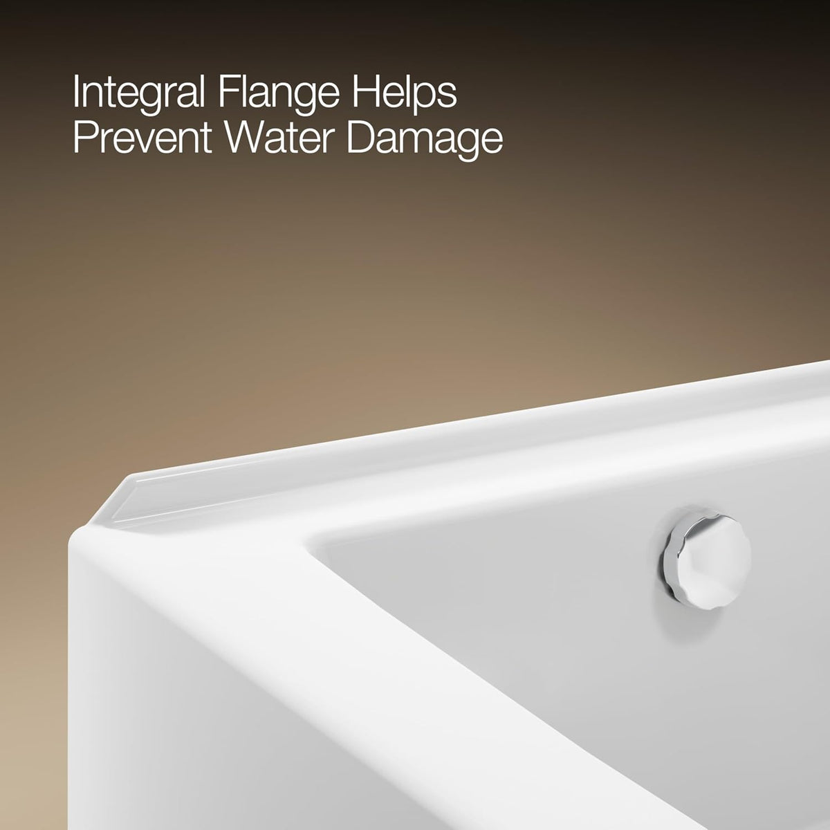 Kohler K-26107-LA-0 Entity 60" x 36" Alcove Bath, Left Drain, White