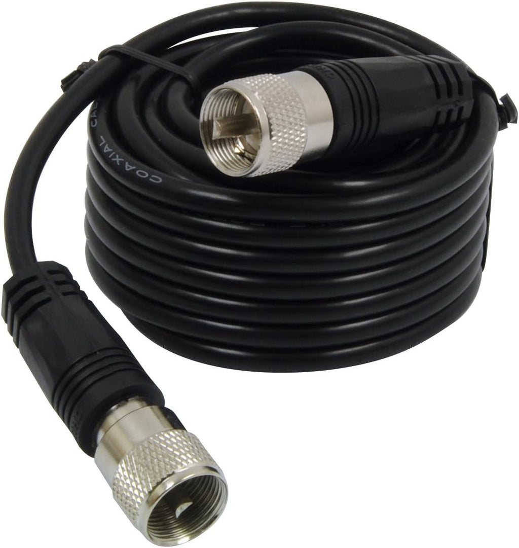 Cobra 29 LTD Professional CB Radio + 18' RG-58A/U Coaxial Cable With Pl-259 Connectors Bundle