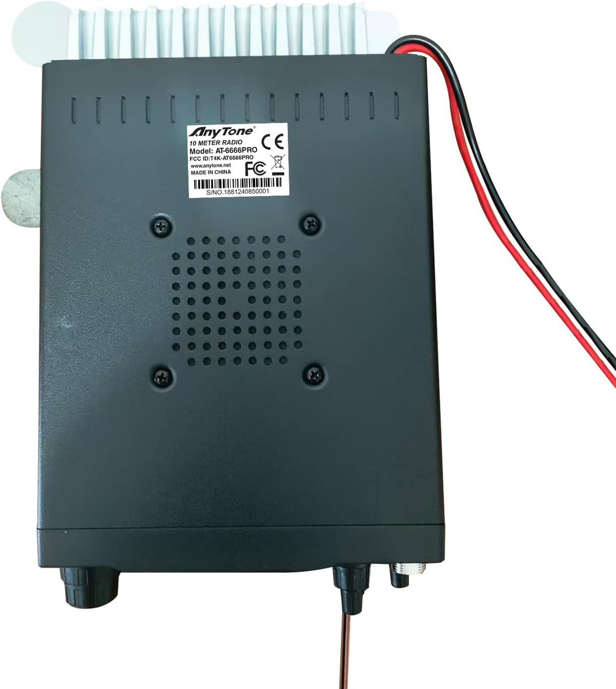 AnyTone AT-6666PRO 10 Meter Mobile Radio for Truckers,80W High Power Ham Mobile Transceiver. AM 80W(PEP) / FM 50W / SSB 80W(PEP).RX and TX Noise Reduction, CTCSS/DCS with RX/TX Split Function