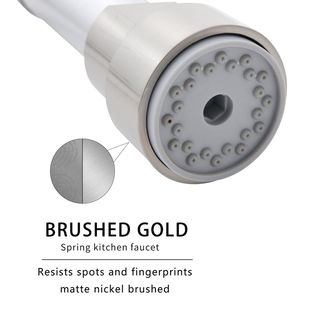 AIMADI Contemporary Kitchen Sink Faucet,Brushed Nickel Stainless Steel