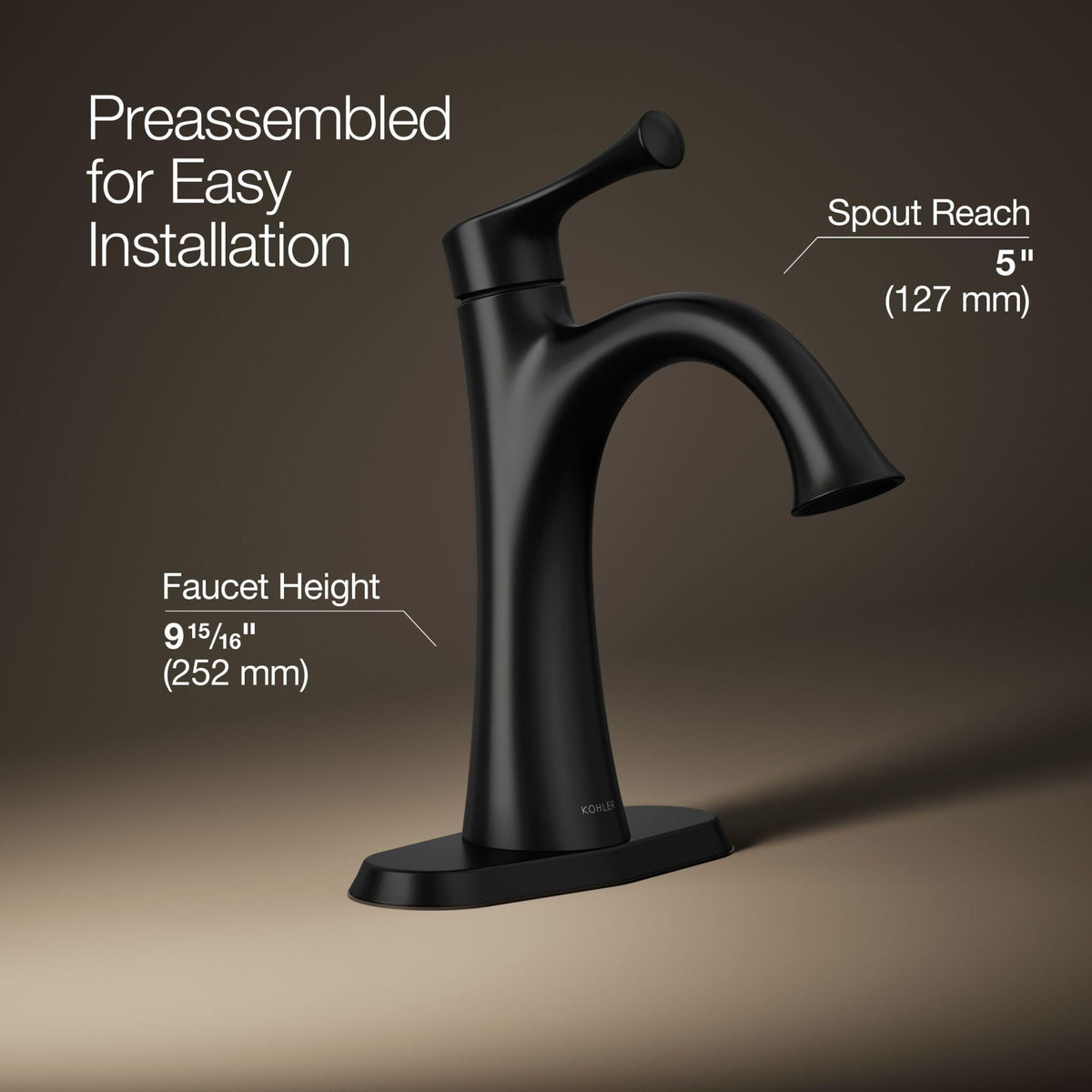 BuckleyÂ® Single Control LAV FCT, 12 GPM