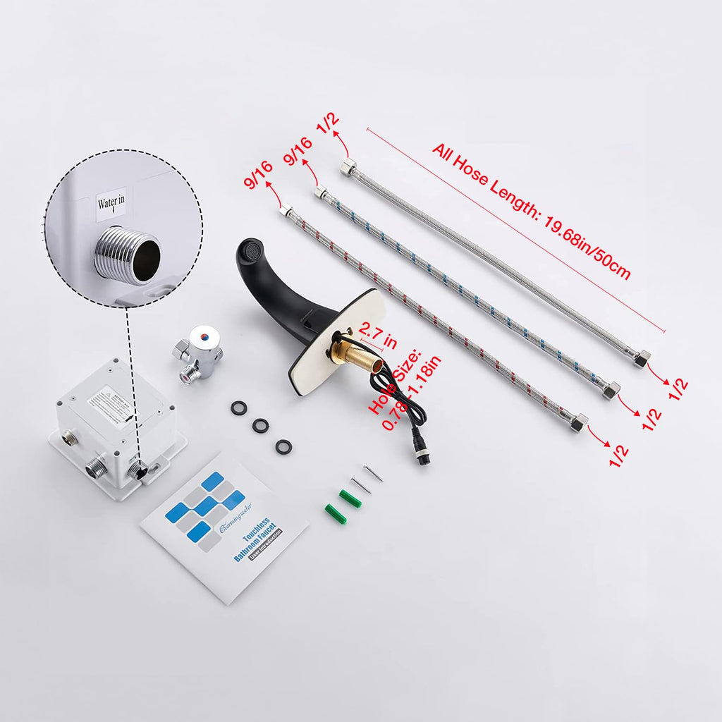 Charmingwater Touchless Bathroom Sink Faucet