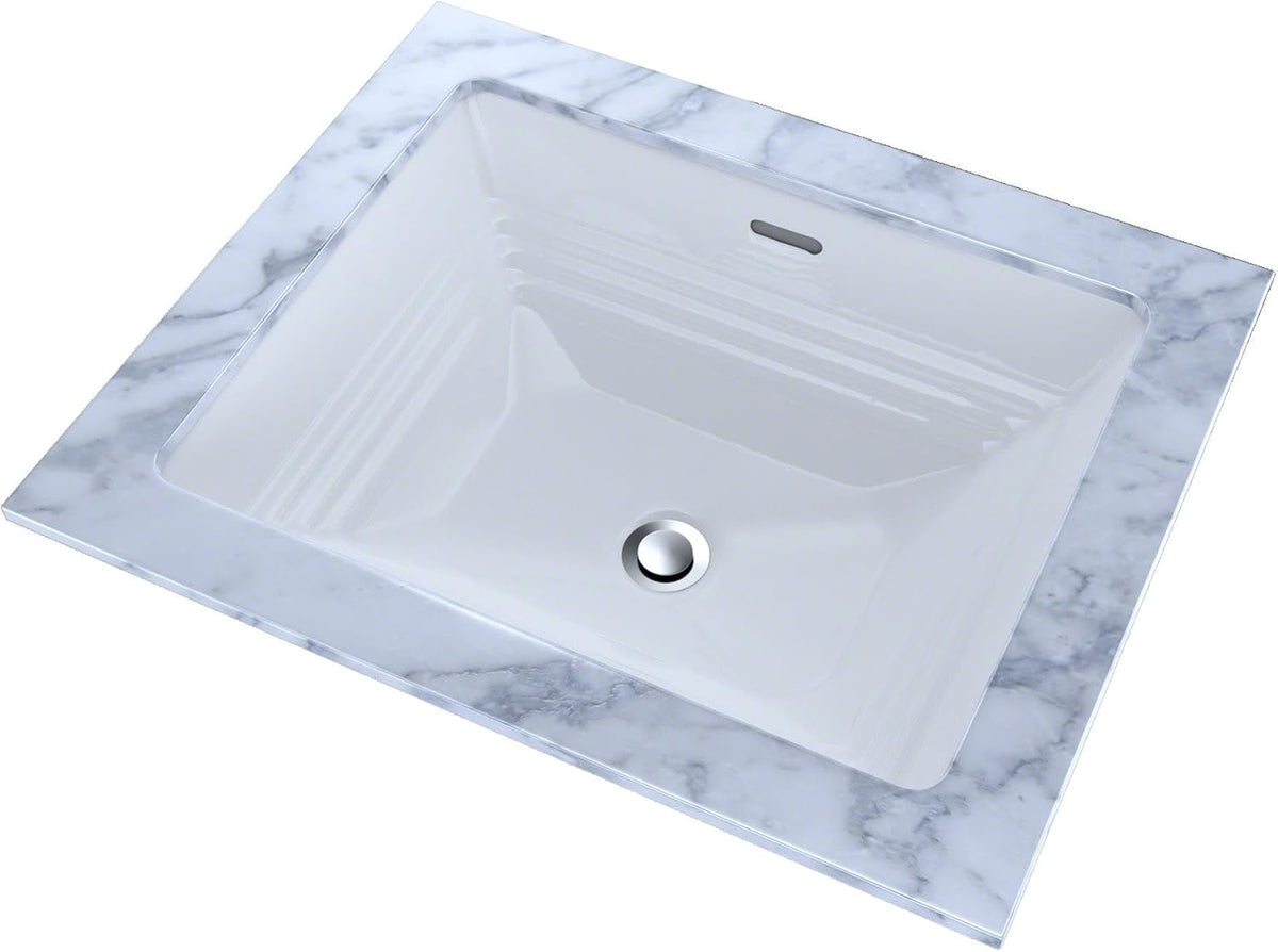 TOTOÂ® PromenadeÂ® Rectangular Undermount Bathroom Sink, Cotton White - LT533#01