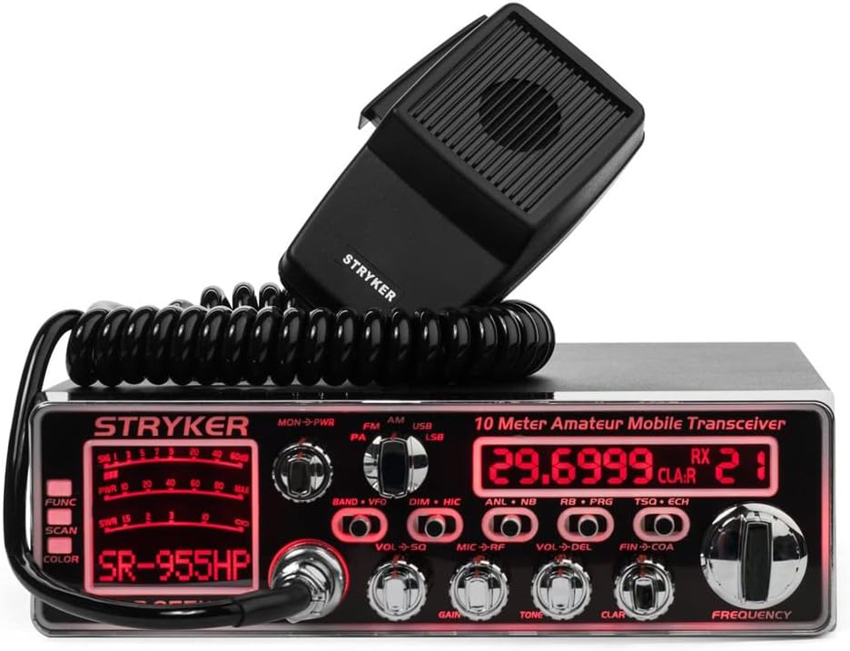 Stryker SR-955HP 10 Meter Single Side Band Radio W/LED Lighting & Clear Audio