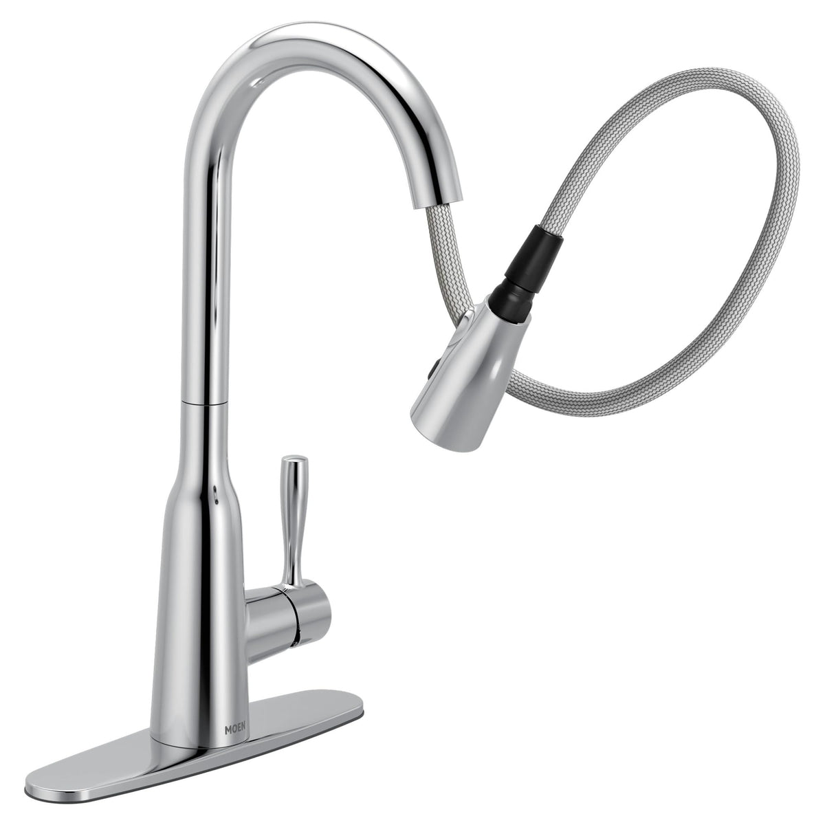 Moen Orivesi Stainless Pulldown Kitchen Faucet with Power Boost, Transitional Kitchen Faucet, One-Handle Single Hole High Arc, Easy Installation, Spot Resist Finish, 87891SRS