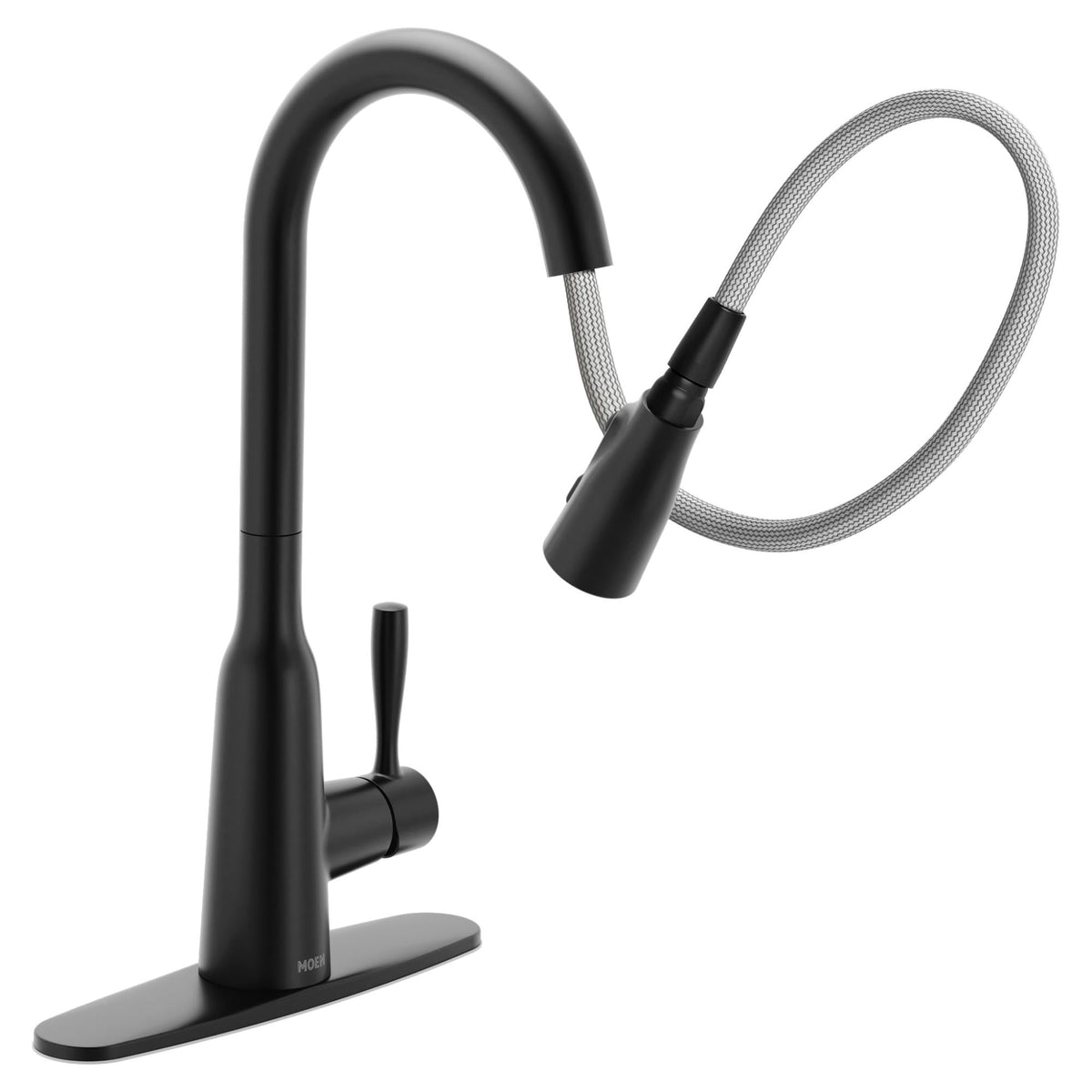Moen Orivesi Stainless Pulldown Kitchen Faucet with Power Boost, Transitional Kitchen Faucet, One-Handle Single Hole High Arc, Easy Installation, Spot Resist Finish, 87891SRS