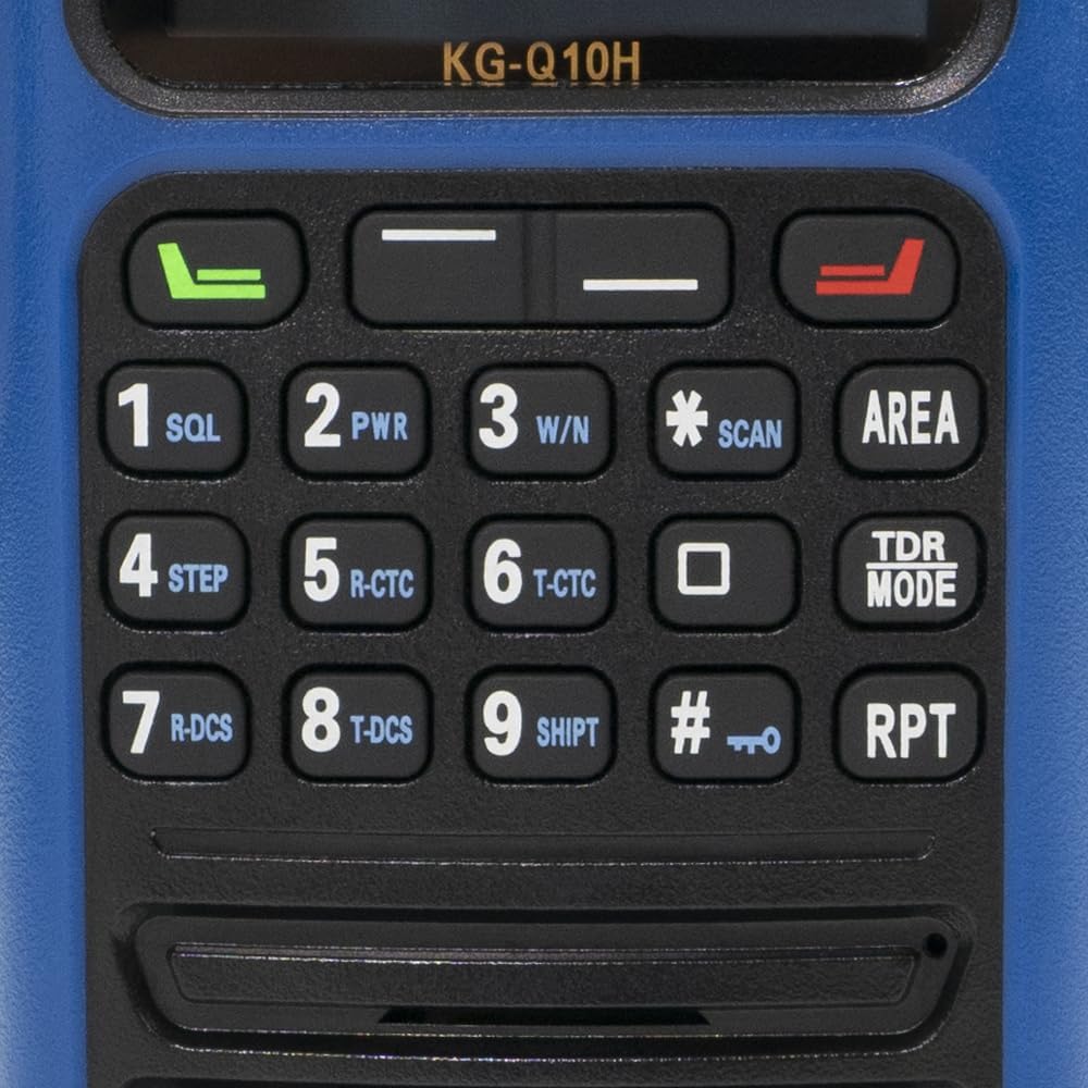 Wouxun KG-Q10H Quad Band Handheld Amateur Radio (Blue)