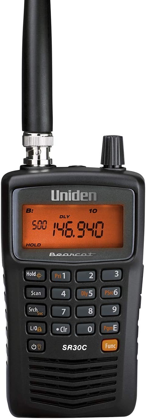 Uniden Bearcat SR30C, 500-Channel Compact Handheld Scanner, Close Call RF Capture & Bearcat BC125AT Handheld Scanner, 500-Alpha-Tagged Channels, Close Call Technology, PC Programable