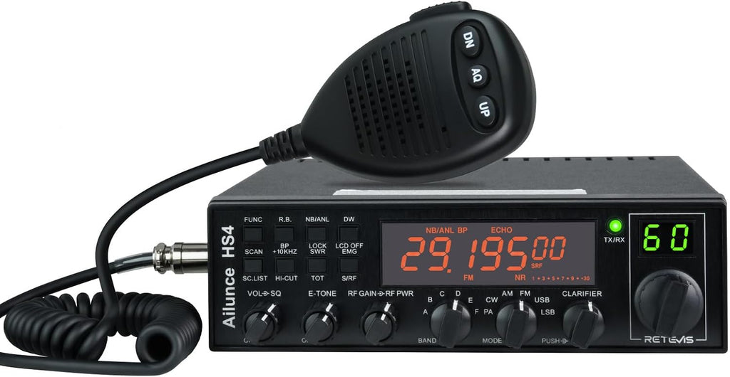 Retevis Ailunce HS4 10 Meter Radio, SSB CW AM FM PA Ham Radio Base Station