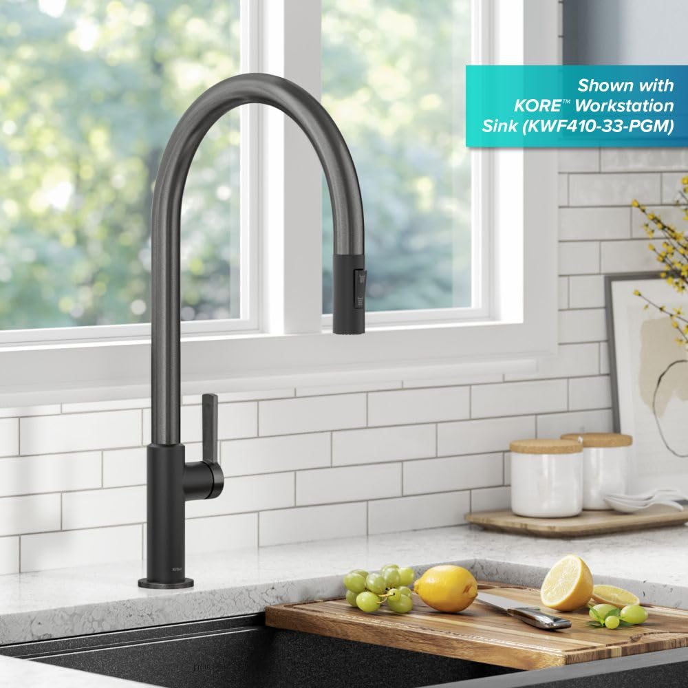 KRAUS Spot Free Stainless Steel Pull Down Kitchen Faucet KPF-2820SFS