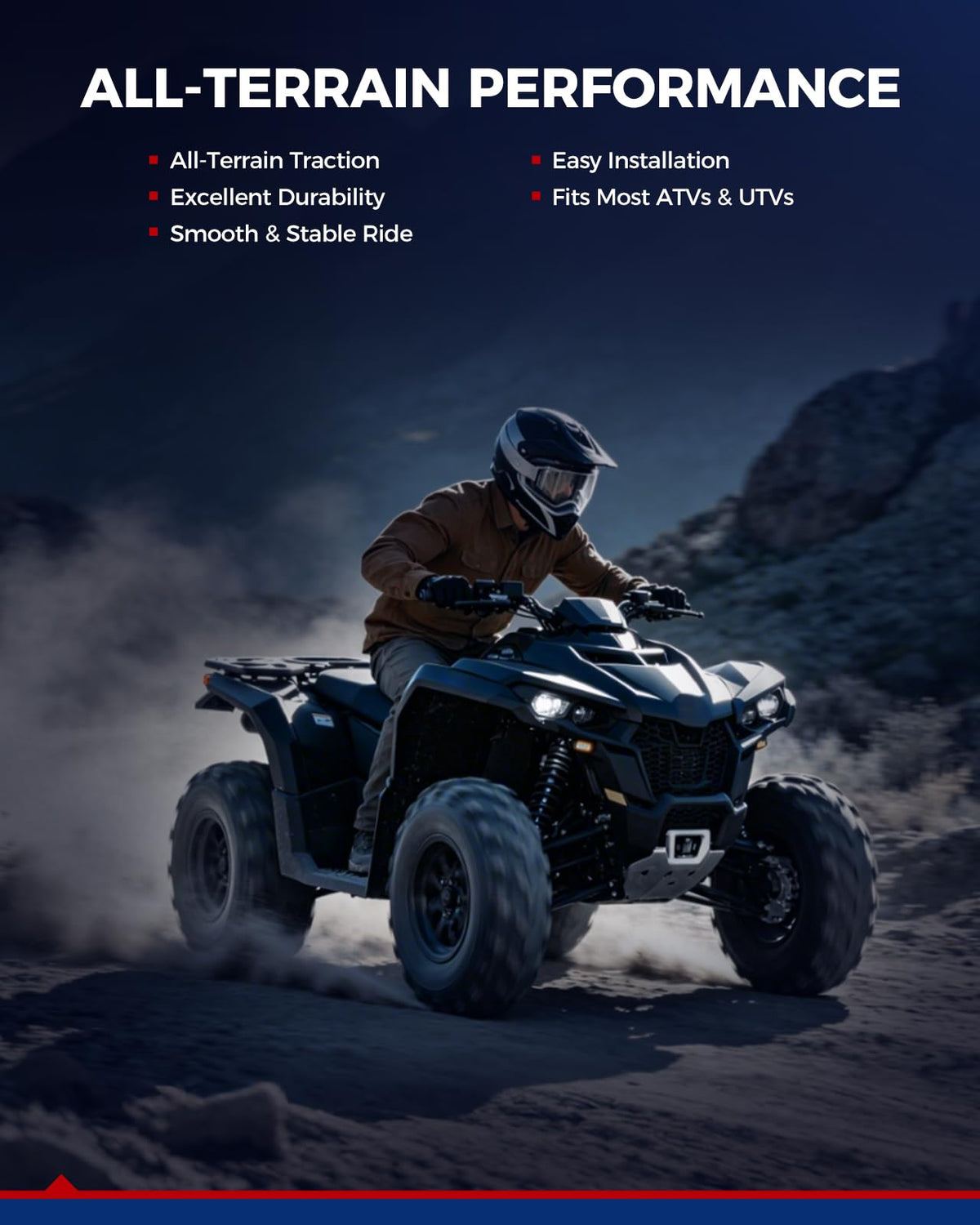 KAX Lawn Mower Golf Cart Turf Tires 23x10.5-12, ATV UTV Tire, 6PR, Set 1