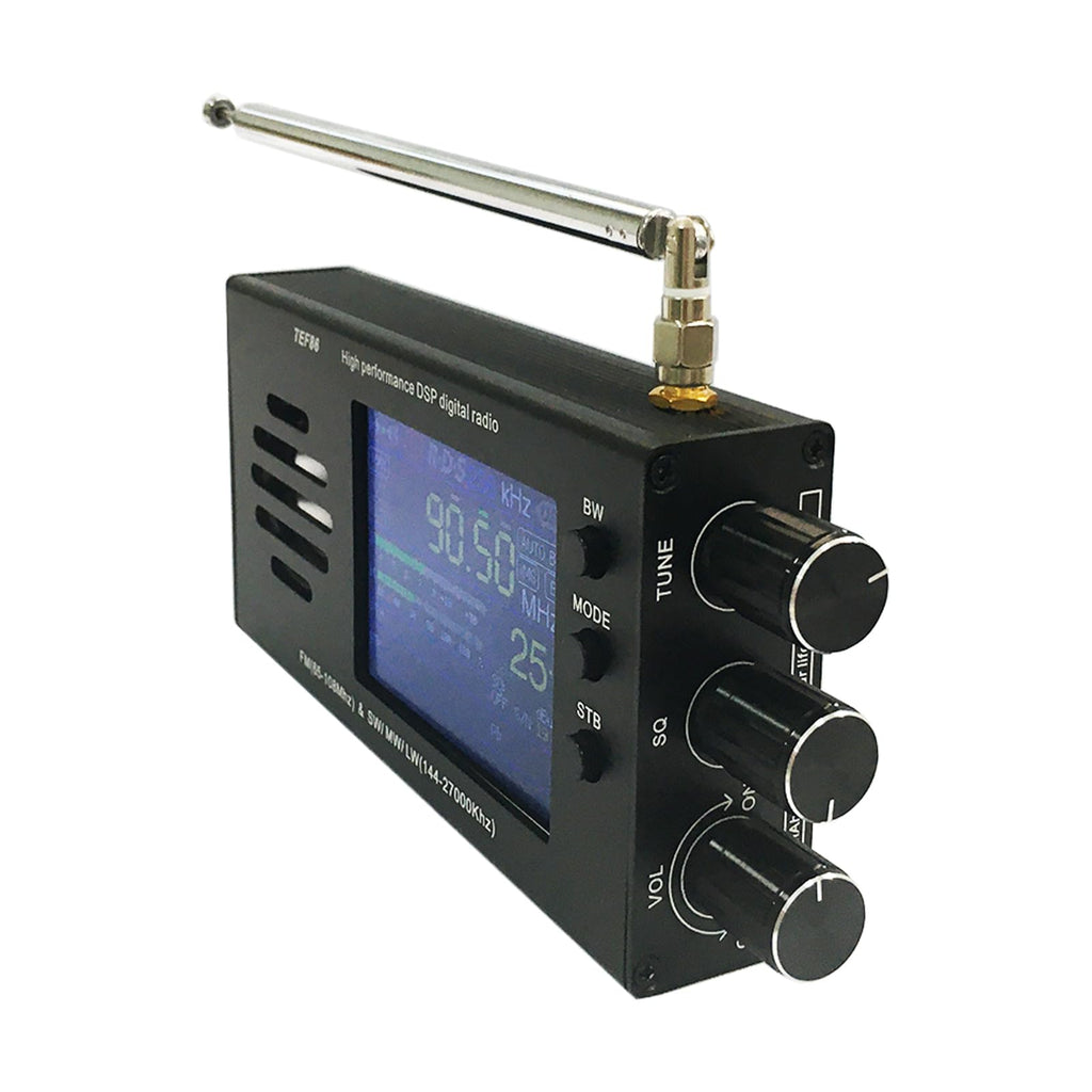 Upgraded ATS-25 Max All Full Bands SI4732 Receiver Portable 2.4 inch FM AM LSB USB LW SSB Shortwave Color Touching Screen Aluminum Alloy 3000Mah Battery Big Speaker Nice Sound