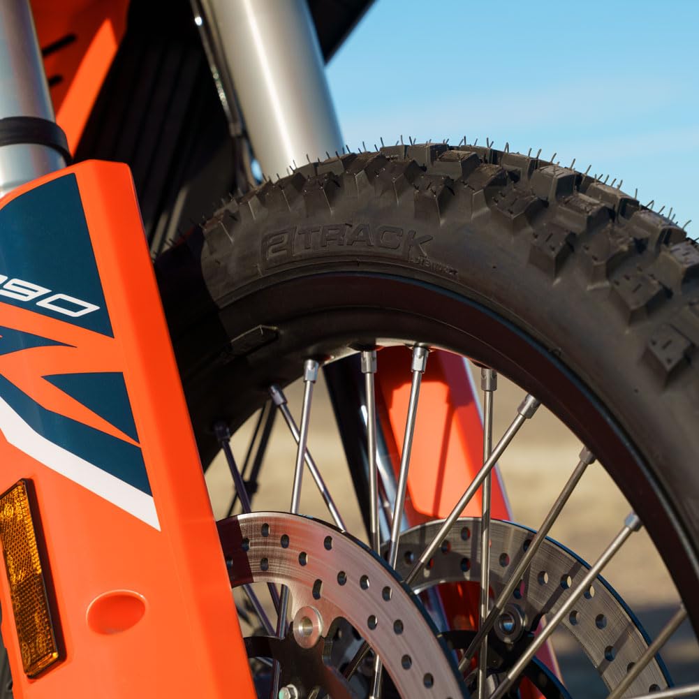 Tusk 2Track Adventure Motorcycle Tire Set ¨C 90/90-21 Front & 130/80-17 Rear ¨C Dual-Sport Off-Road Tires