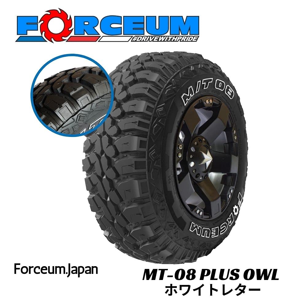 Forceum M/T 08 Plus Mud Off-Road Light Truck Radial Tire-LT265/70R17 265/70/17 265/70-17 121/118P Load Range E LRE 10-Ply BSW Black Side Wall