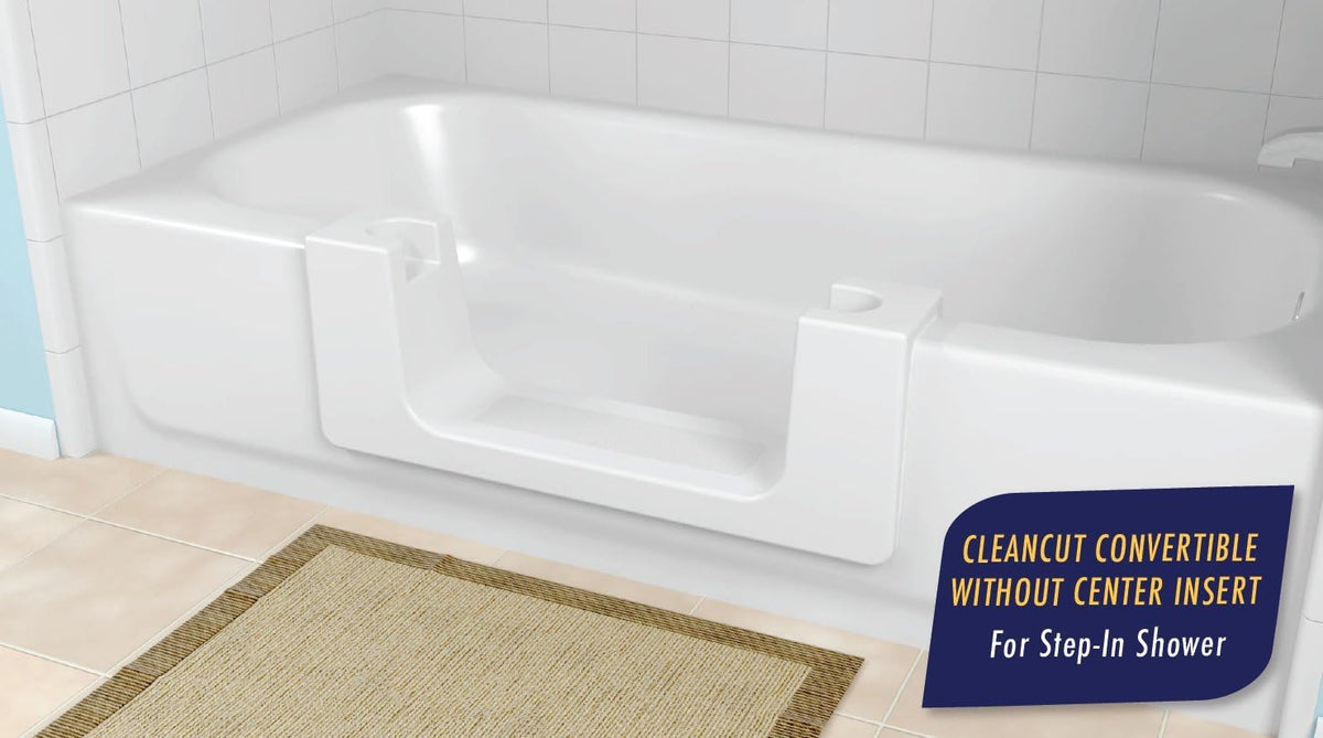 CleanCut Convertible Tub Conversion Kit, White Large