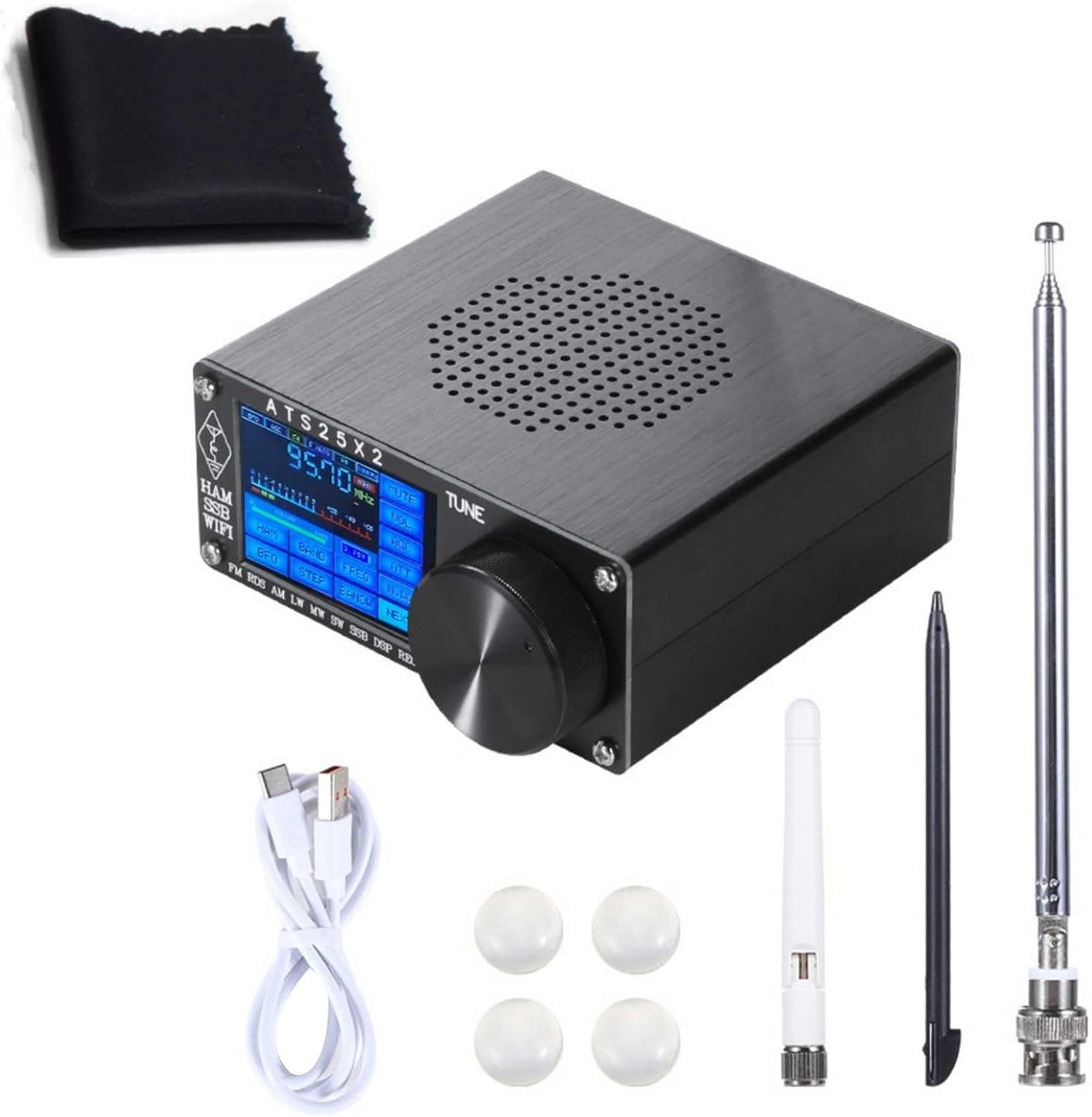 ATS25X2 WiFi Full Band Radio Receiver with Spectrum Scanning Support FM AM LSB USB SSB Modes