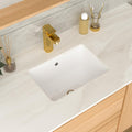 17 Inch Undermount Bathroom Sink Rectangle White