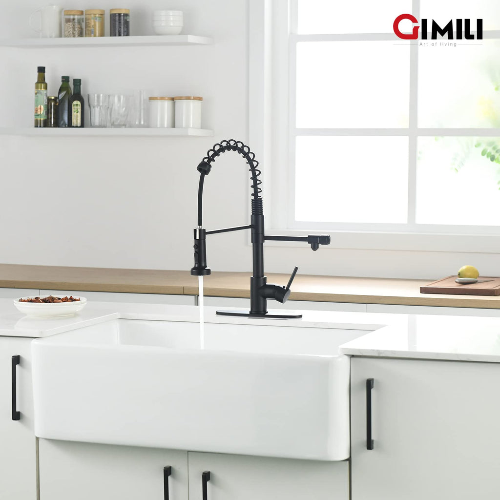 GIMILI Filter Kitchen Faucet Drinking Water Faucet 3 in 1 Brushed Nickel