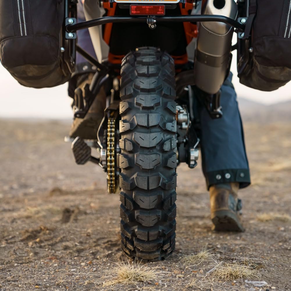 Tusk 2Track Adventure Motorcycle Tire Set ¨C 90/90-21 Front & 130/80-17 Rear ¨C Dual-Sport Off-Road Tires