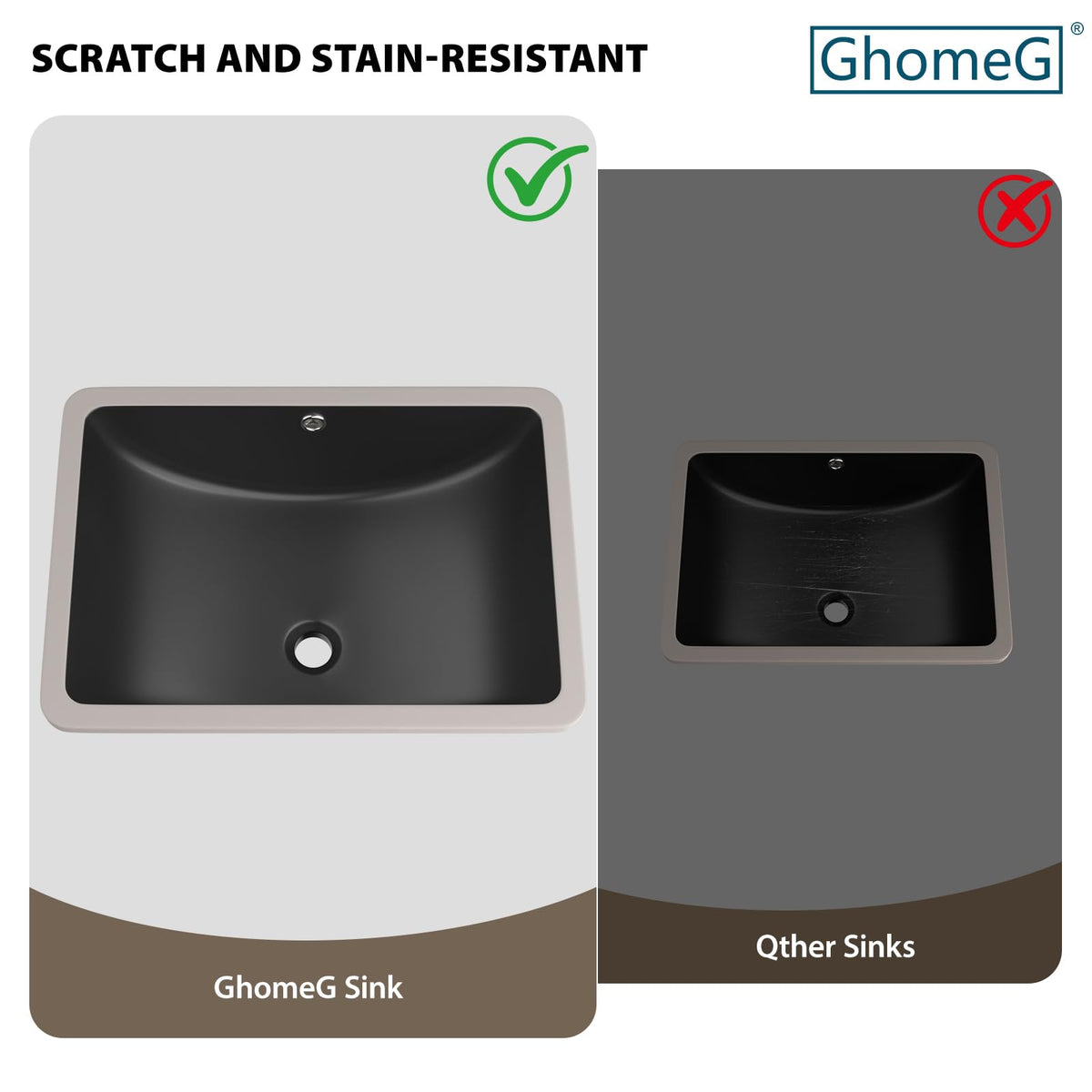17 Inch Undermount Bathroom Sink Rectangle White