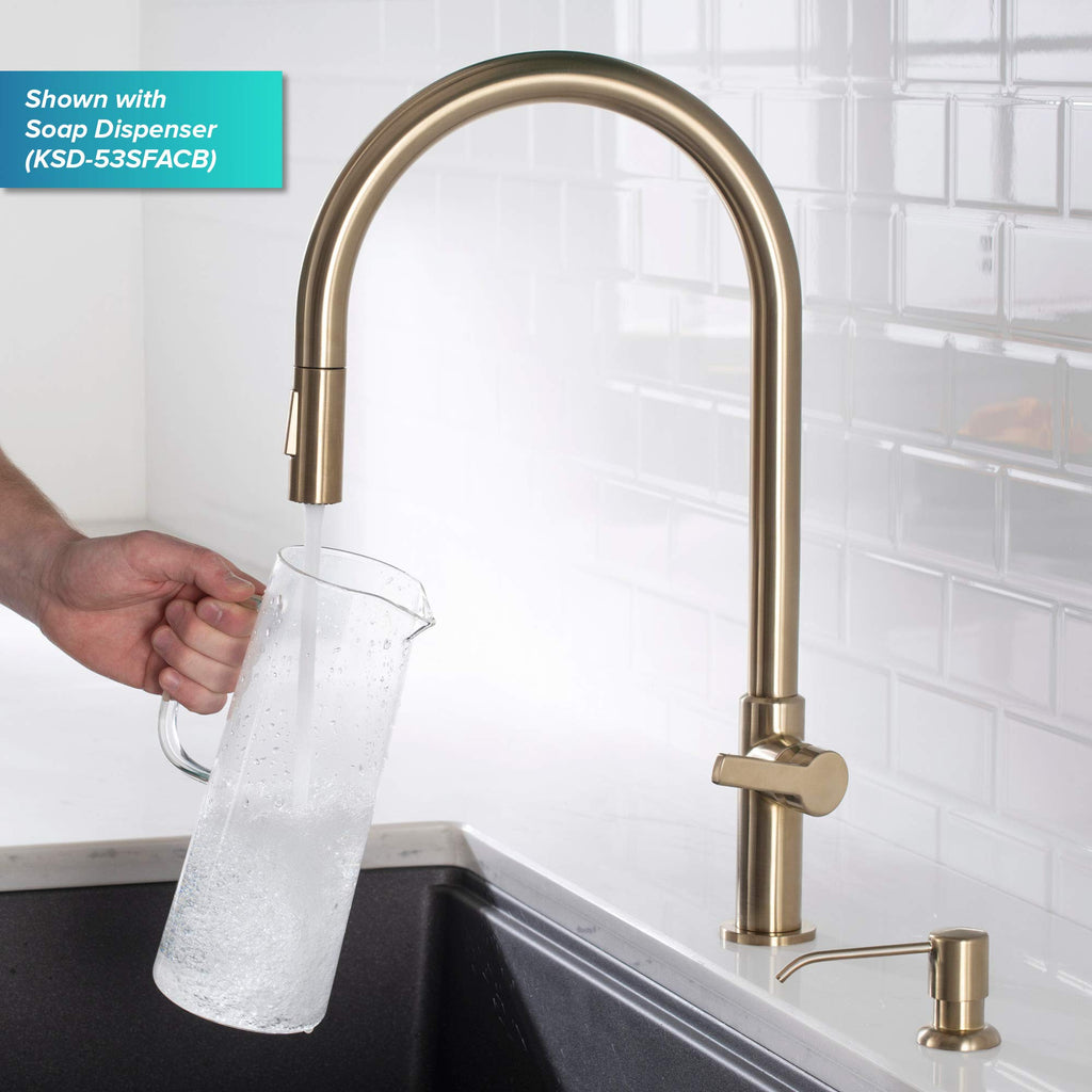 KRAUS Spot Free Stainless Steel Pull Down Kitchen Faucet KPF-2820SFS