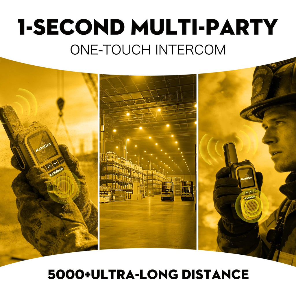 (Lifetime Free) Walkie Talkies Long Range Global Unlimited Range 4G LTE PoC Two-Way Radios (5000+ Miles) Rugged & Dust-Proof Rechargeable for Construction,Truck Fleets,Families (2-Pack and SIM)