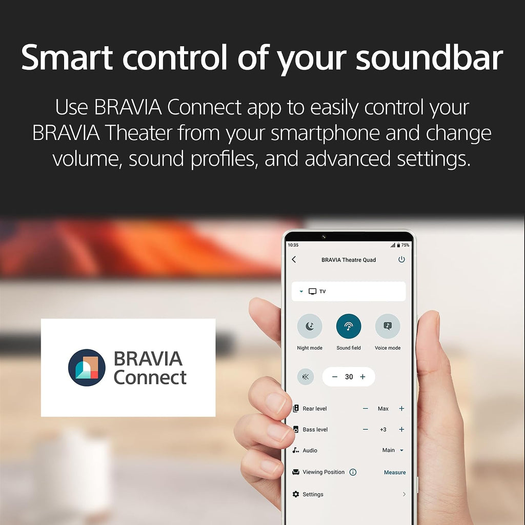 Sony BRAVIA Theater Bar 6 3.1.2ch Home Theater Soundbar with Wireless Sub