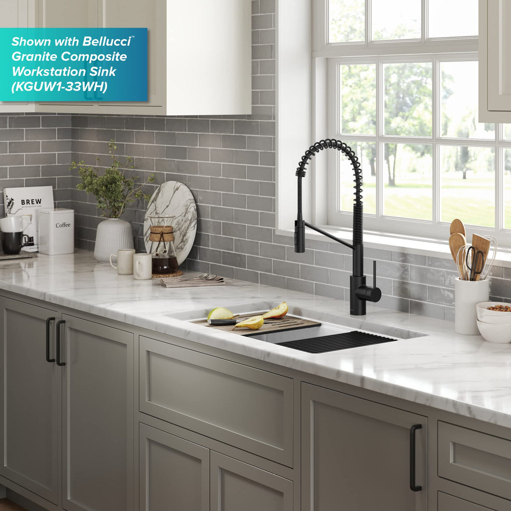 KRAUS Purita 100% Lead-Free Kitchen Water Filter Faucet in Spot Free Antique Champagne Bronze, FF-100SFACB