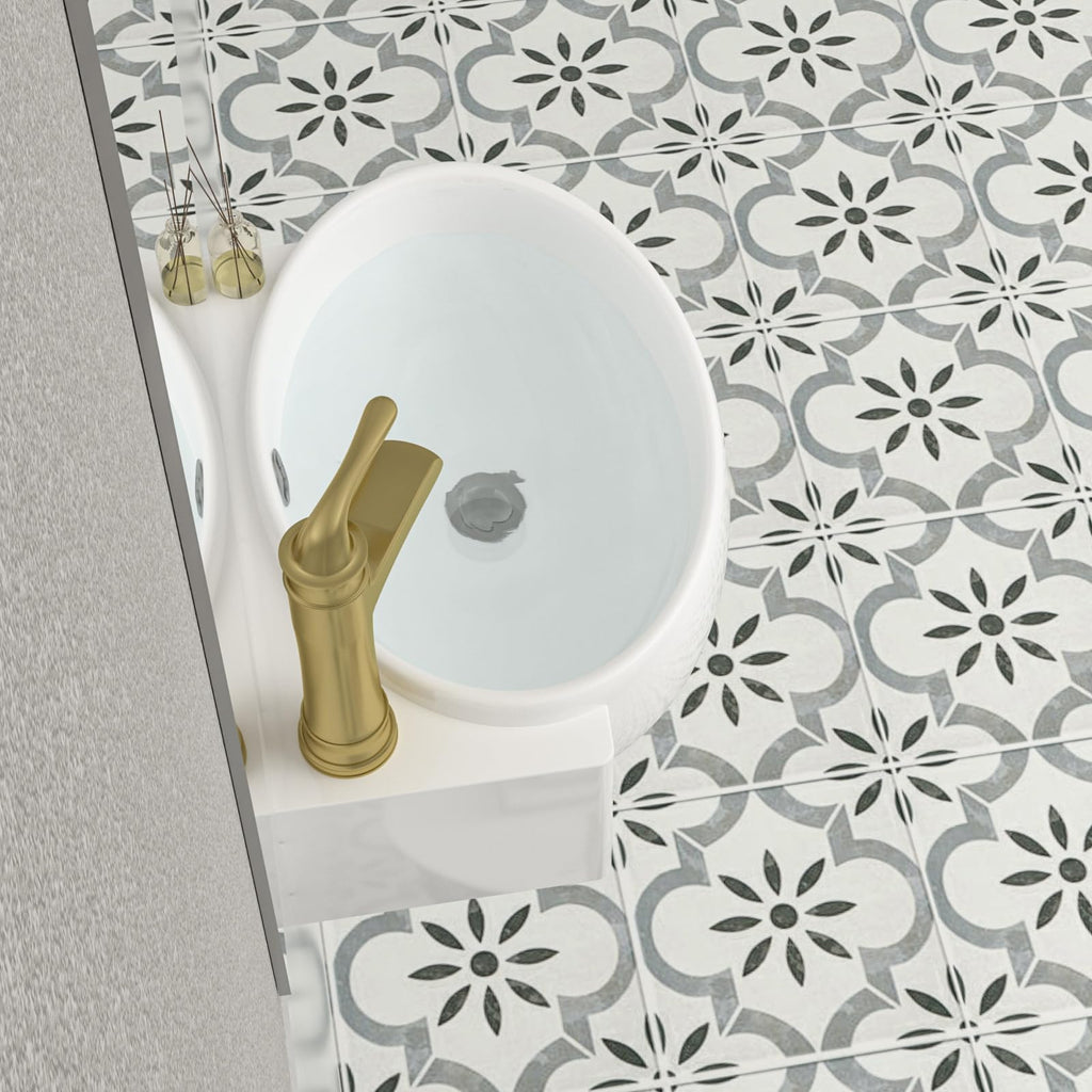 Mocoloo Bathroom Sink Undermount 22"x16" White Rectangle Porcelain Sink with Vertical Sides and Overflow Drain Under Counter Mount Ceramic Lavatory Vanity Sinks for Bathroom Interior Size 19 x 13