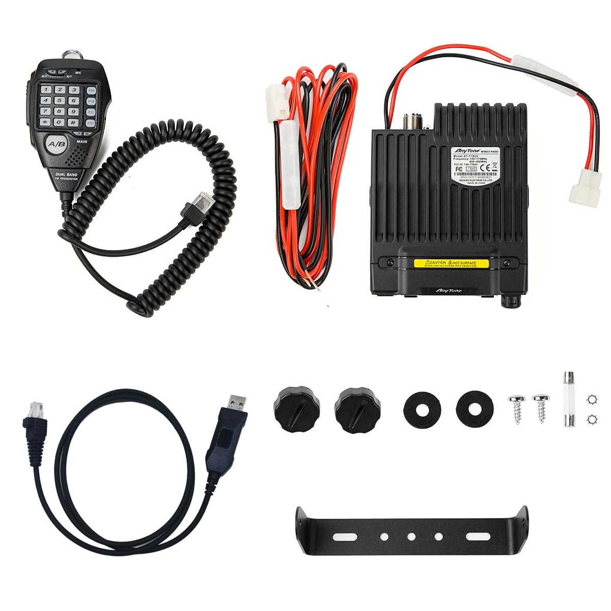 Anytone AT-778UVII Amateur Mobile Radio with Car Antenna 38 in