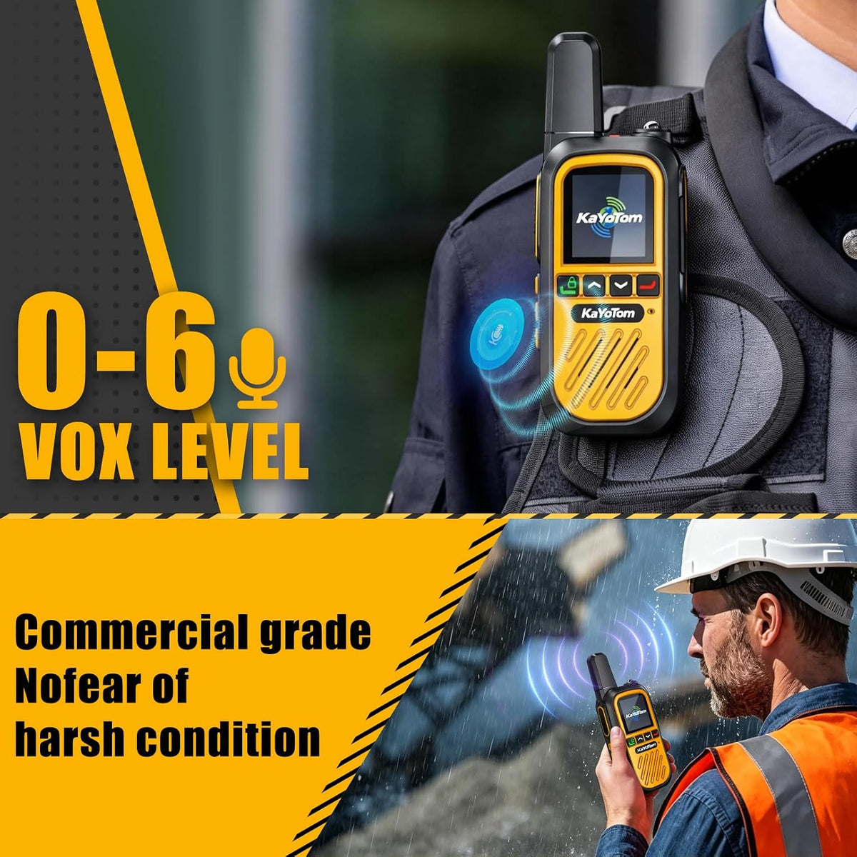 (Lifetime Free) Walkie Talkies Long Range Global Unlimited Range 4G LTE PoC Two-Way Radios (5000+ Miles) Rugged & Dust-Proof Rechargeable for Construction,Truck Fleets,Families (2-Pack and SIM)