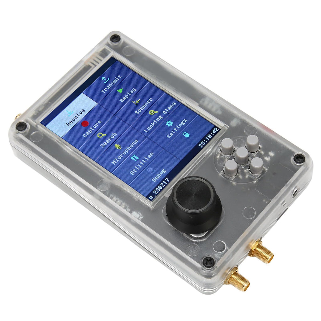Diyeeni Portapack H2, 3.2in TFT Screen Radios Transceiver, Capture Replay for Communication SDR Radio, Software Defined Radio Kit with Antennas, Rechargeable Battery (Host, USB, Antenna)