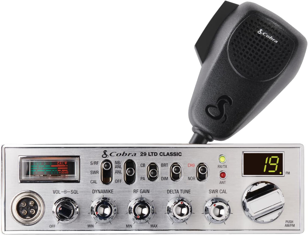 Cobra 29 LTD Professional CB Radio + 18' RG-58A/U Coaxial Cable With Pl-259 Connectors Bundle