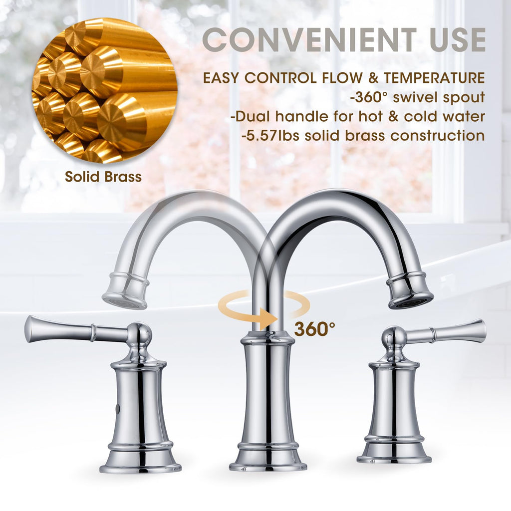 Gold Bathroom Faucet,Bathroom Faucet 3 Hole,Bathroom Sink Faucet