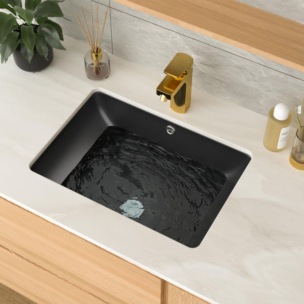 17 Inch Undermount Bathroom Sink Rectangle White