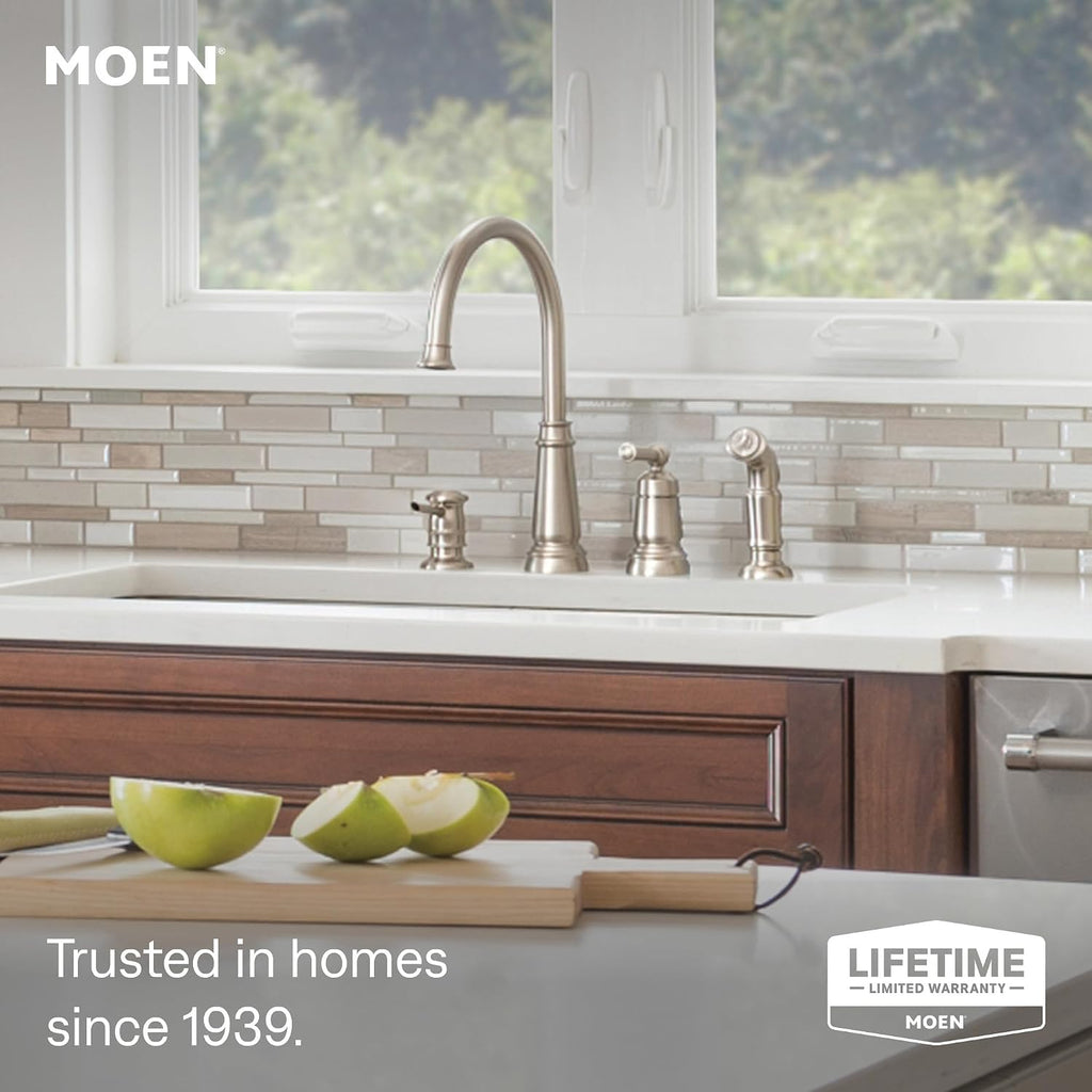 Moen 87042SRS Edison One-Handle High Arc Kitchen Faucet