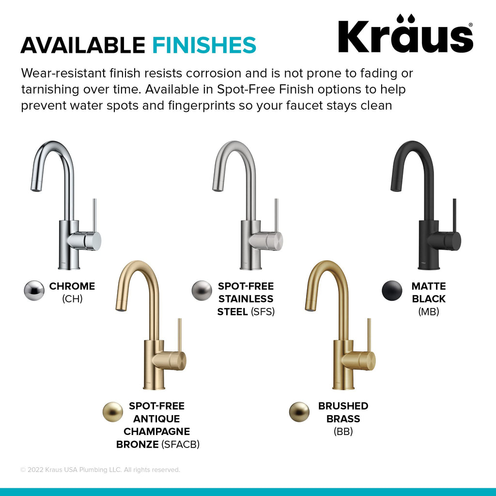 KRAUS Purita 100% Lead-Free Kitchen Water Filter Faucet in Spot Free Antique Champagne Bronze, FF-100SFACB