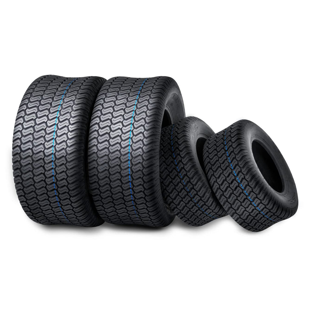 WANDA 4PC Lawn Mower Turf Tires 15x6-6 Front & 20x10-8 Rear 4PR-13016/13040