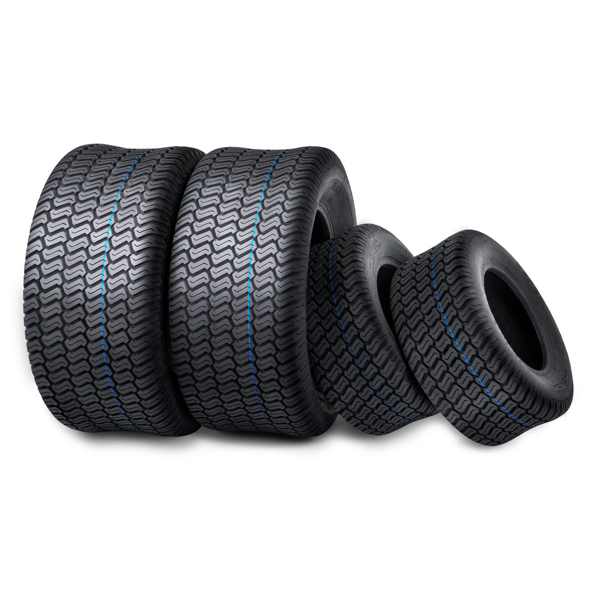 WANDA 4PC Lawn Mower Turf Tires 15x6-6 Front & 20x10-8 Rear 4PR-13016/13040