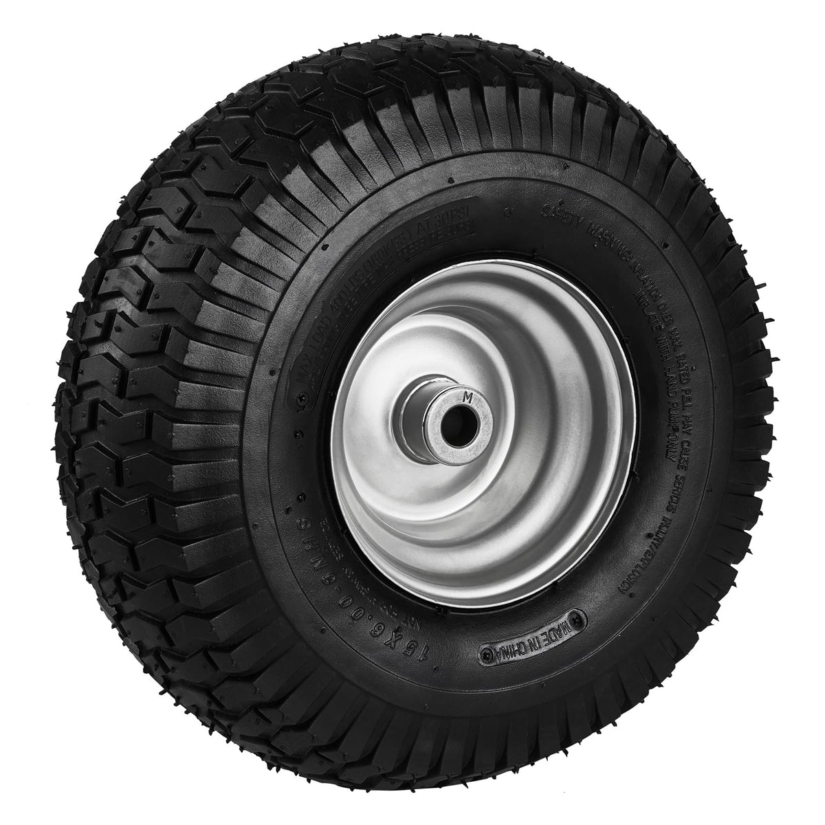 VEVOR Lawn Mower Tires with Rim, 20x8-8" Tubeless Tractor Tires, 2-Pack Tire and Wheel Assembly, S-Turf Pneumatic Tires with 3.5" Offset Hub and 3/4" Bushing Size, for Riding Mowers Lawn Tractors