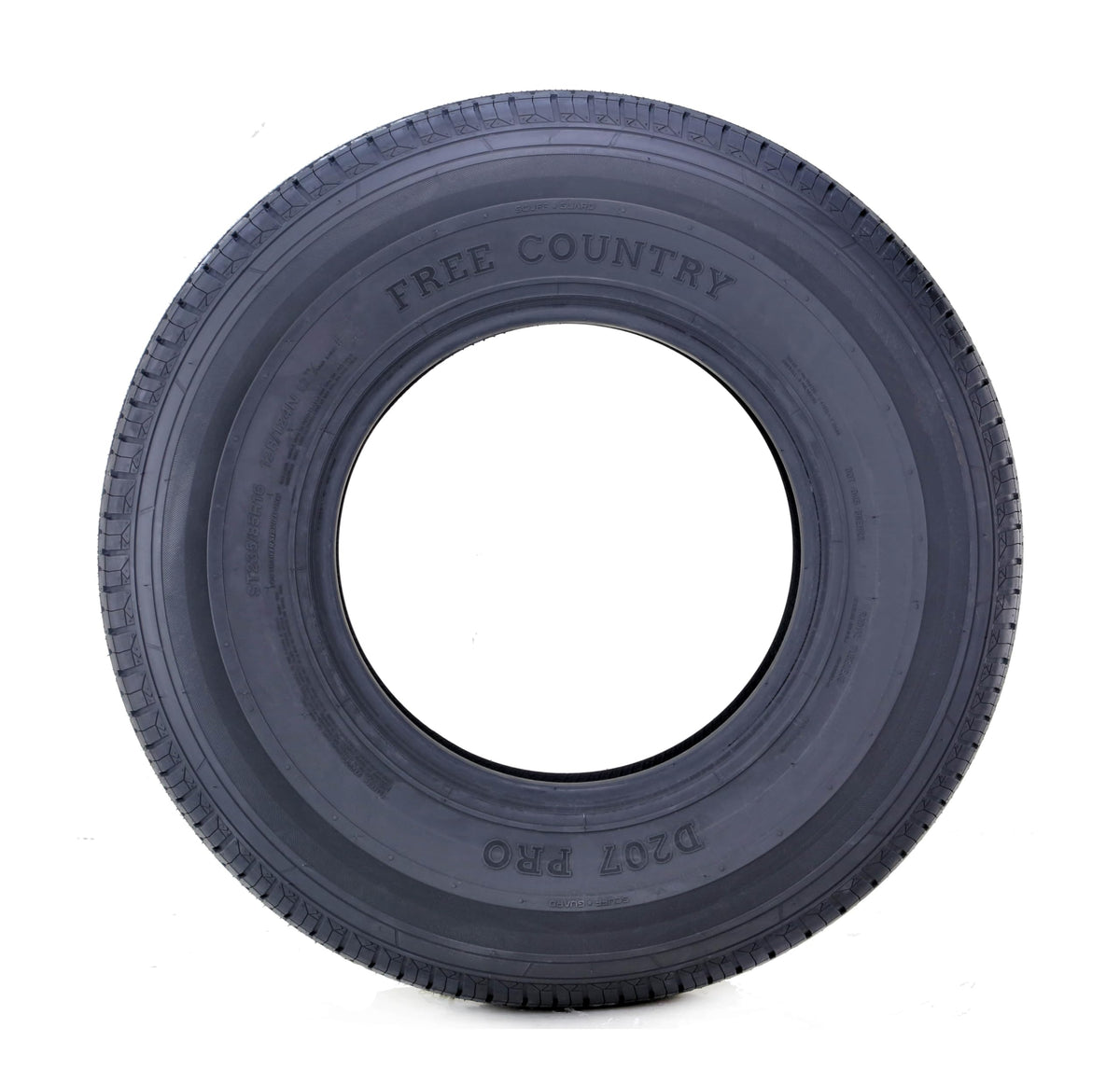 Free Country Grand Ride Set 4 Trailer Tires ST225/75R15 10 Ply Load Range E Steel Belted Radial w/Featured Scuff Guard