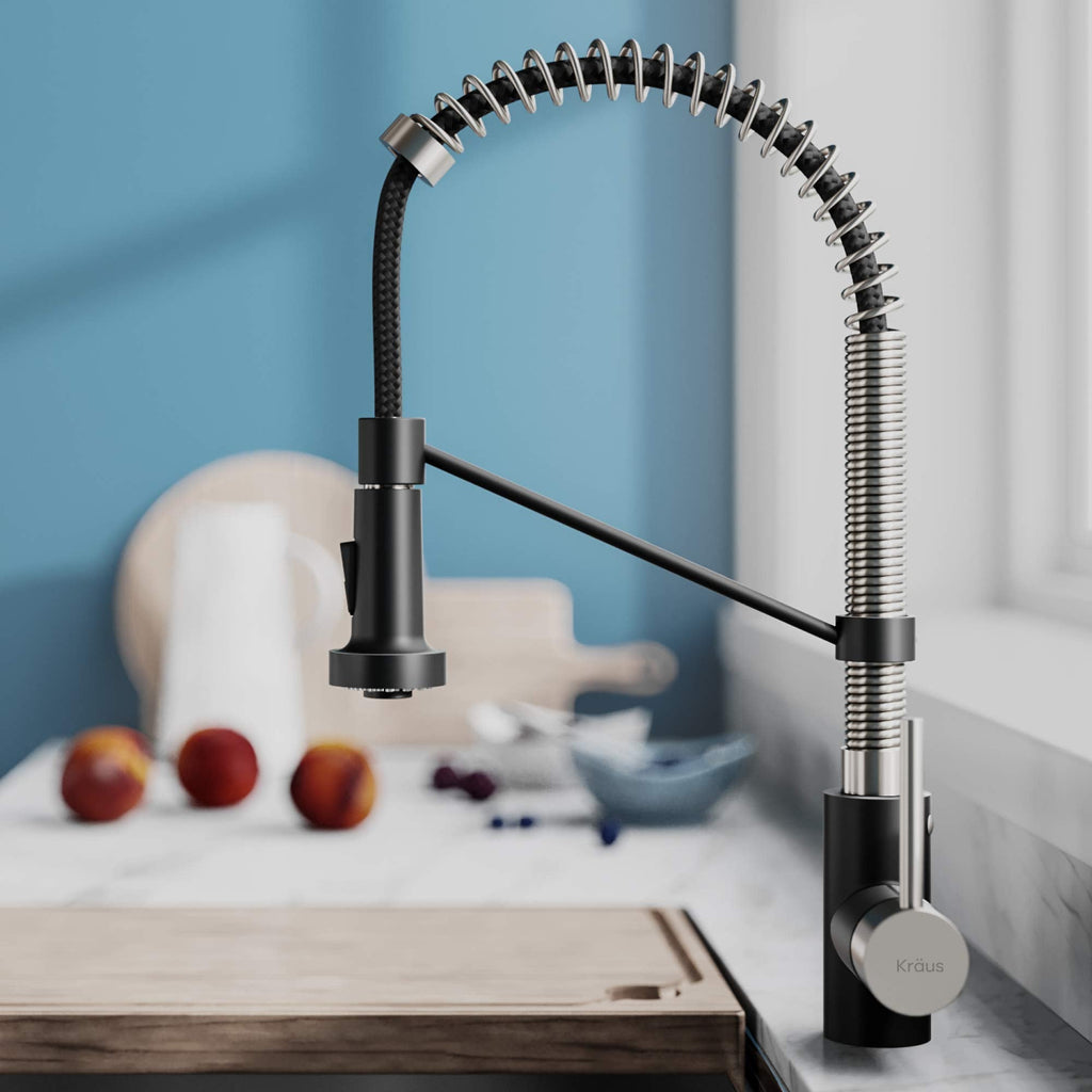 KRAUS Chrome 18.75 in Commercial Pull Down Kitchen Faucet KPF-1610CH