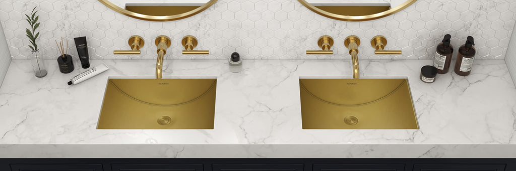 Ruvati 16x11-in Gunmetal Black 16-Gauge Bathroom Sink - RVH6107BL