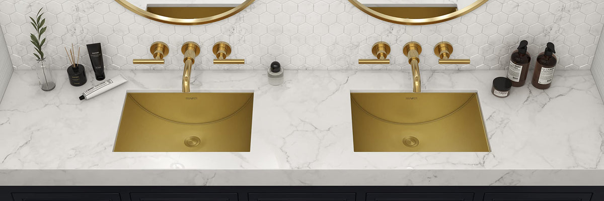 Ruvati 16x11-in Gunmetal Black 16-Gauge Bathroom Sink - RVH6107BL