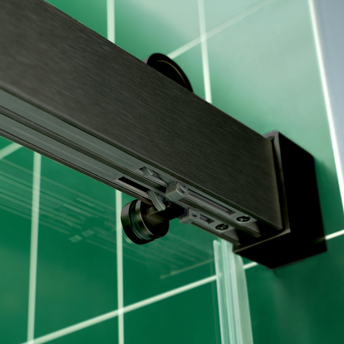 Woodbridge 56-60" W x 62" H Frameless Bathtub Shower Door,Double Sliding Soft-Close Doors,3/8(10mm) Tempered Glass with Explosion Proof Film in Brushed Bronze Finish