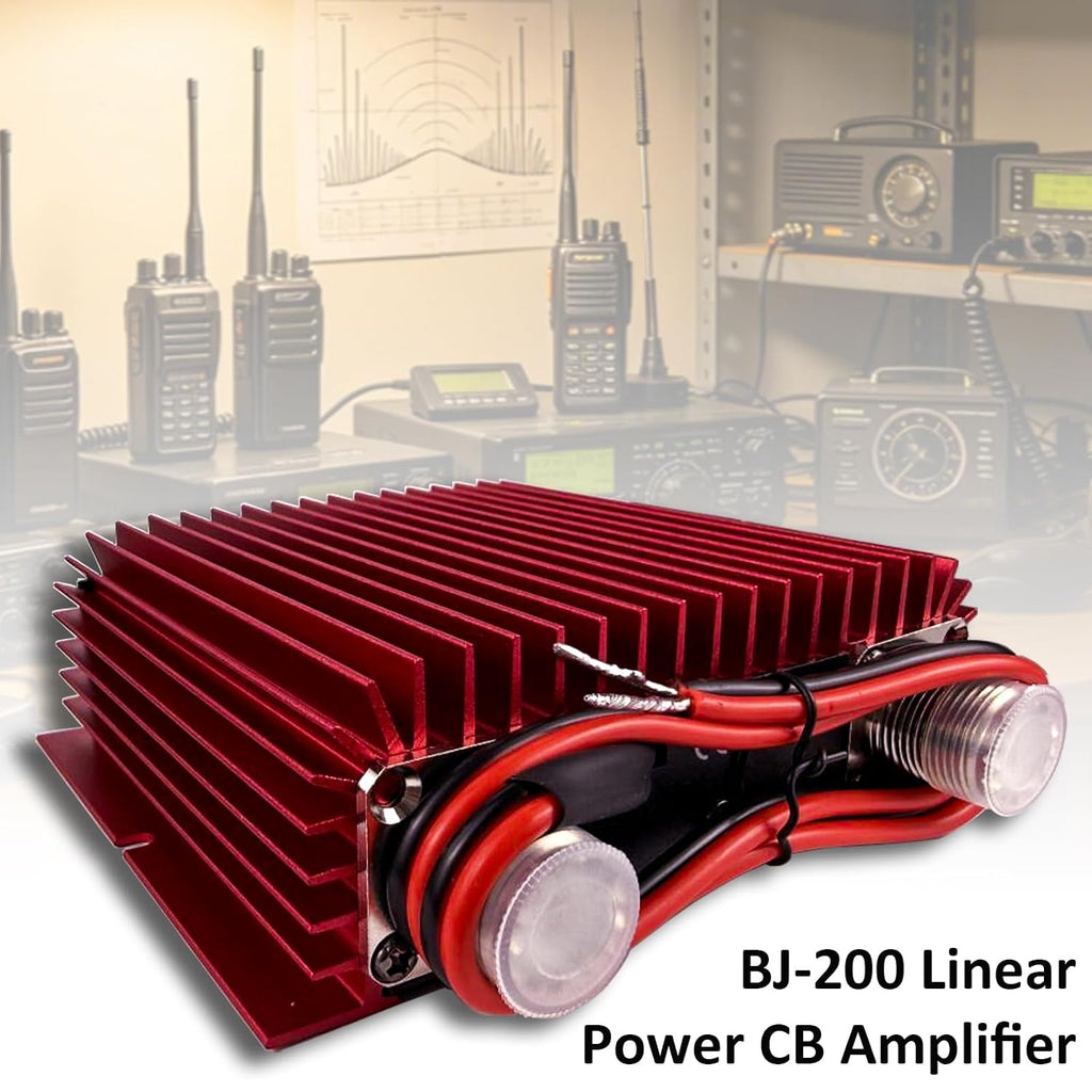 BJ-200 Linear Power AMP, 3-30MHz Radio AMP 50W FM 100W AM 150W SSB for 3-5W Input 2-Way Radio Transceiver, 13.8V